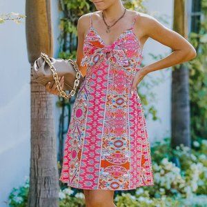 Boho Paisley Print Dress - spring / summer